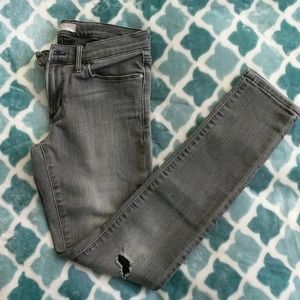 Banana Republic Grey Ripped Jeans